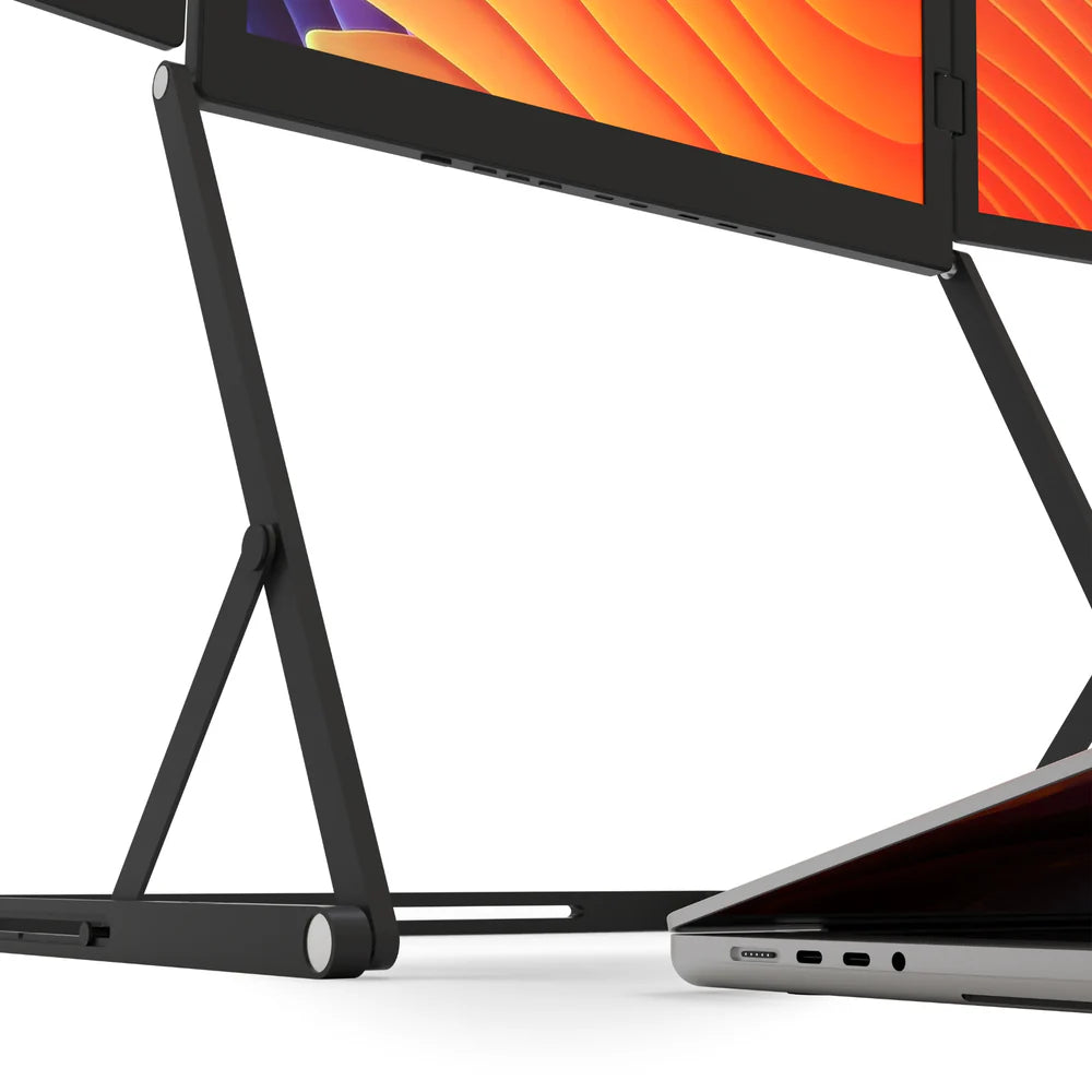 Triple Screen Laptop Monitor Setup