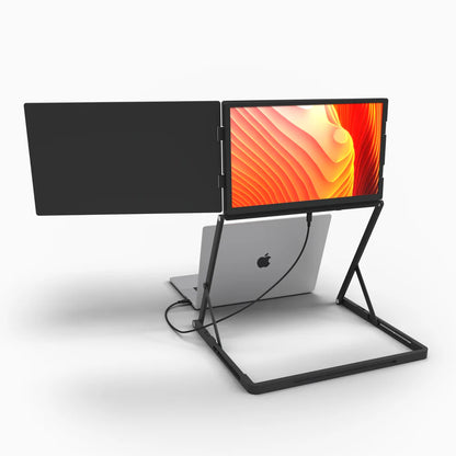 Triple Screen Laptop Monitor Setup