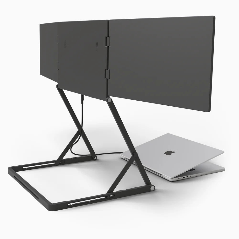 Triple Screen Laptop Monitor Setup
