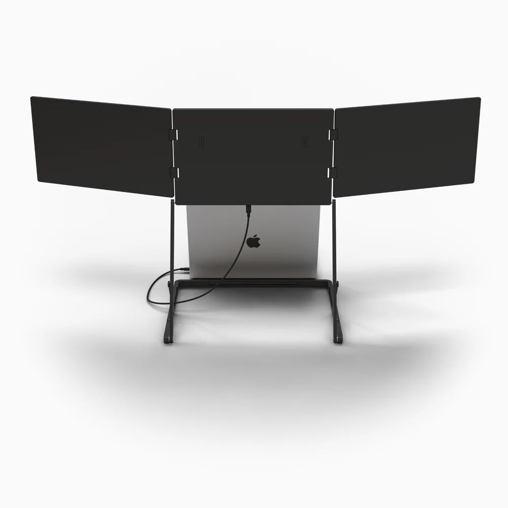 Triple Screen Laptop Monitor Setup