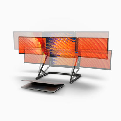 Triple Screen Laptop Monitor Setup